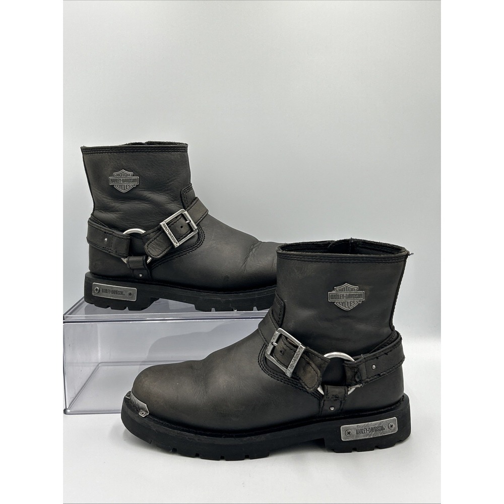 Harley-Davidson Boots Womens Devi 5.5" Leather Harness Ankle  Motorcycle 7.5